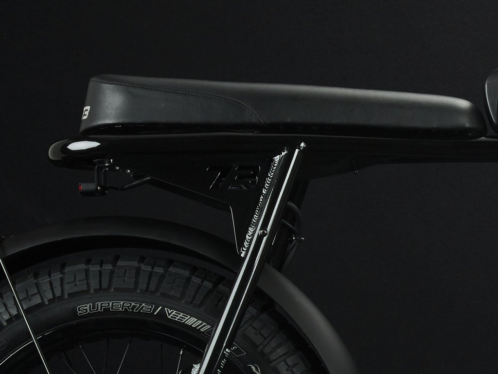 SUPER73-S2 Galaxy Black The Super73-S2 is a high performance street-legal electric motorbike that does not require a license or registration. Designed for the urban adventurer, the agile S2 is a sport-cruiser style motorbike built with an aircraft-grade aluminum alloy frame and a fully adjustable air spring suspension fork. The S2 also features Super73's all-new connected electronics suite that is compatible with iOS and Android mobile devices through the new Super73 App.