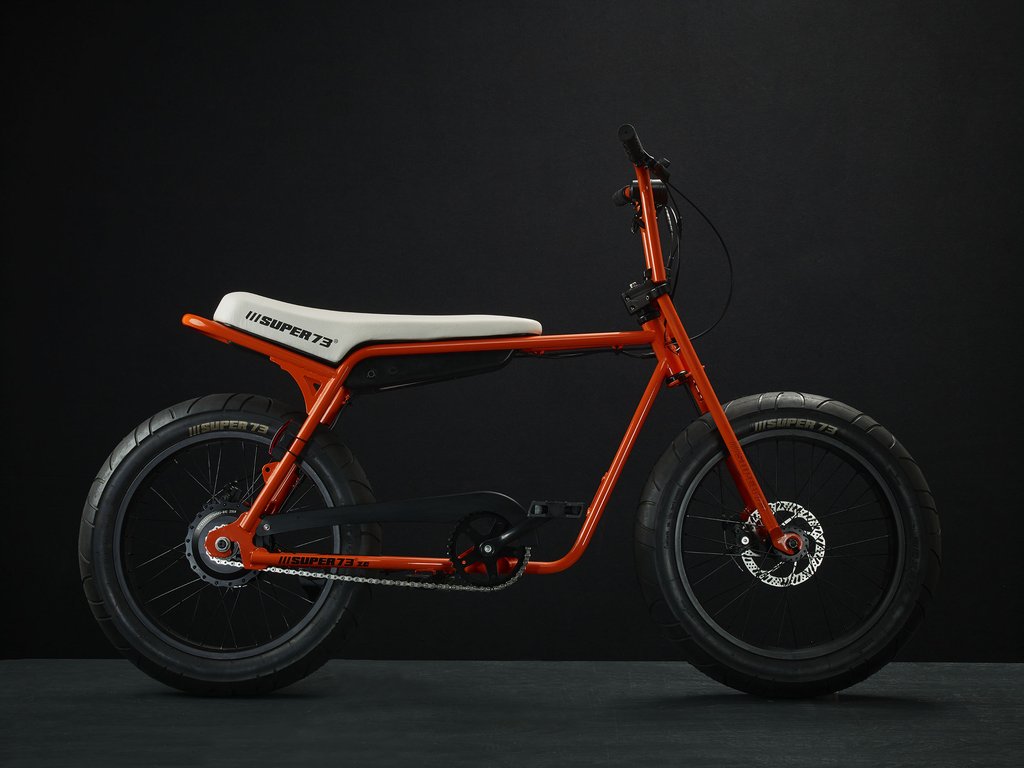 SUPER73-ZG Astro Orange The SUPER73-ZG is perfect for exploring the city. The compact frame and the EPAC 250W internal hub motor make an excellent vehicle for anyone who wants the superior feeling of a regular SUPER73 with a smaller frame.