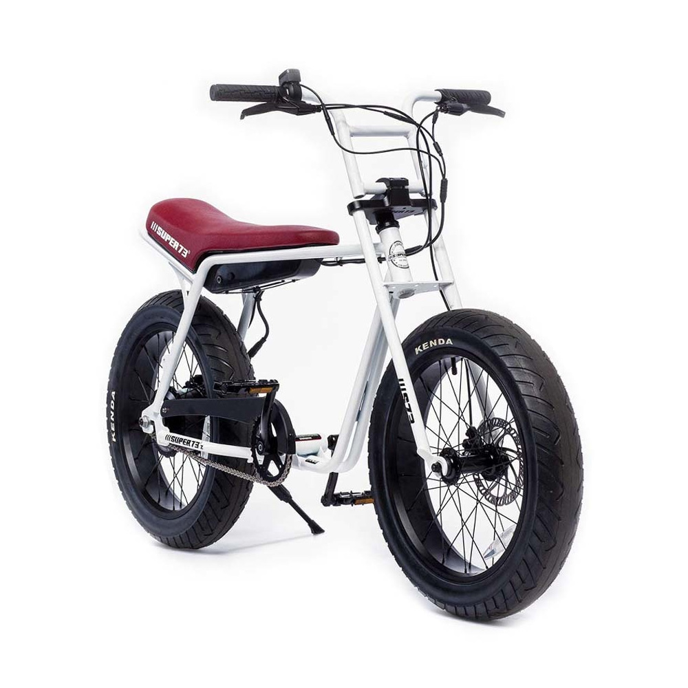 SUPER73-ZG White The SUPER73-ZG is perfect for exploring the city. The compact frame and the EPAC 250W internal hub motor make an excellent vehicle for anyone who wants the superior feeling of a regular SUPER73 with a smaller frame.