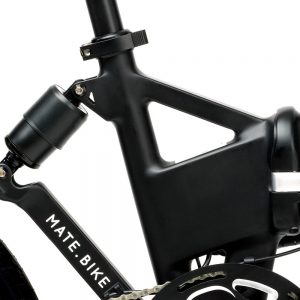 Mate City Legacy Black - 500W The MATE.BIKE City Legacy Black is the ultimate in cycling versatility that’s sure to add excitement to your daily life – all without breaking a sweat, if you choose. Easily foldable, lightweight and jam packed with smart features like full suspension, disc brakes, powerful motor, long-lasting battery, and all-terrain tires. Nicely packaged in a fun, utilitarian design. Hip and cool enough for everyone to ride, it inspires you head outdoors and take it for a spin. Speed: 32 km/h Range: 50 km