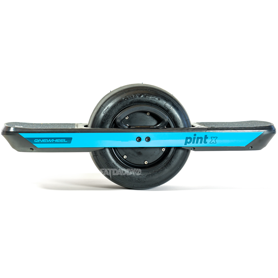 Onewheel Pint X The Onewheel Pint X is the bigger brother off the Onewheel Pint and little sister of the Onewheel XR. But when you get up to 28 kilometers on a single charge you actually do not need another Onewheel. The small form factor, handlebar and top speed of 28 kmh makes this the perfect companion for your daily commute.