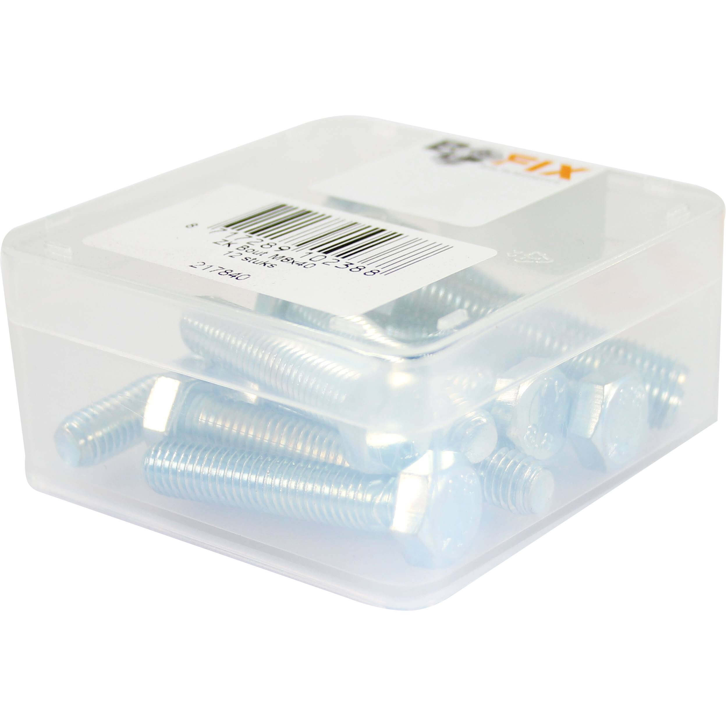 Bofix Box Hex Head Bolt M8x40 (12 Pieces)