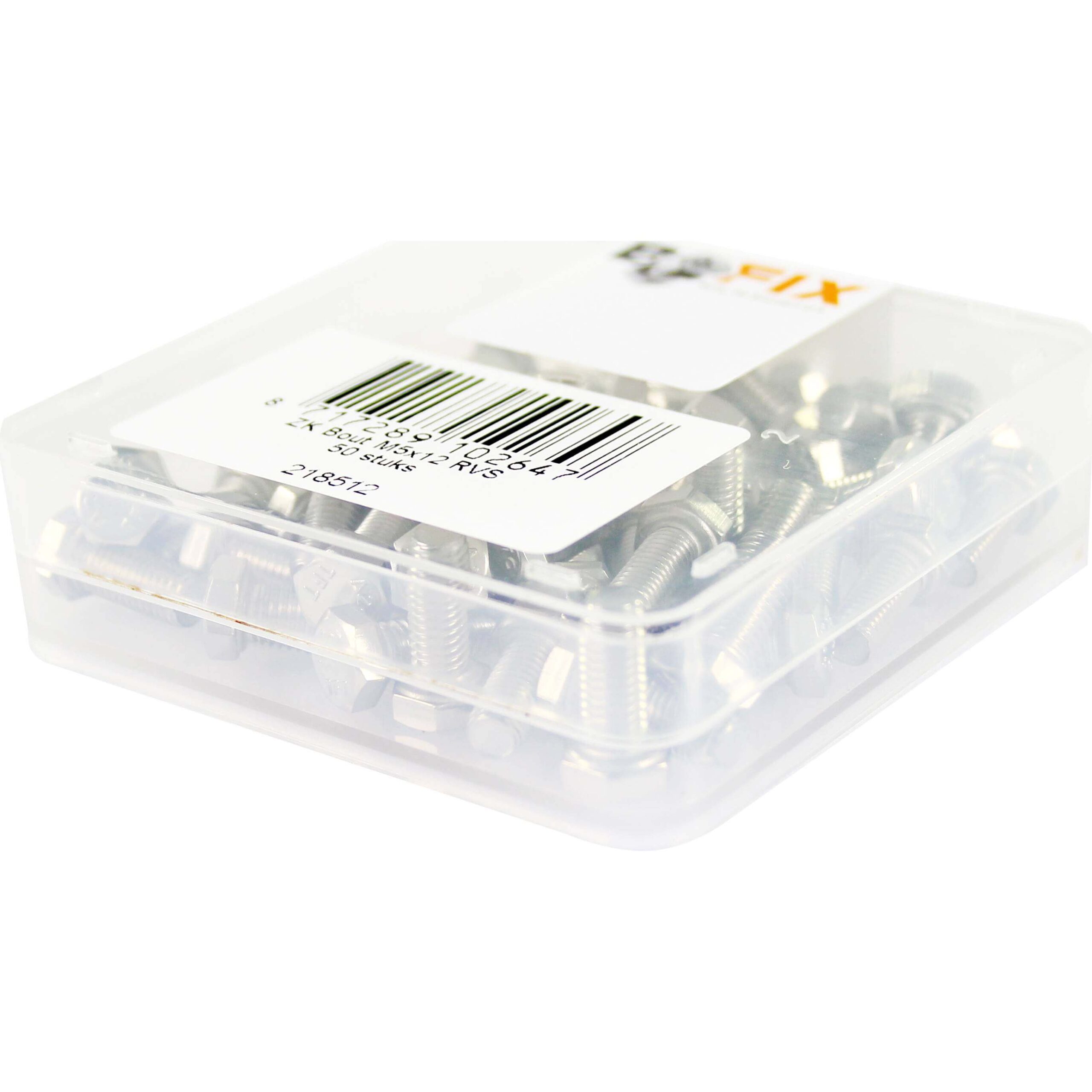 Bofix Box Bolt Hex Head M5x12 Stainless Steel (50 Pieces) Bofix Box Bolt Hex Head M5x12 Stainless Steel (50 Pieces)