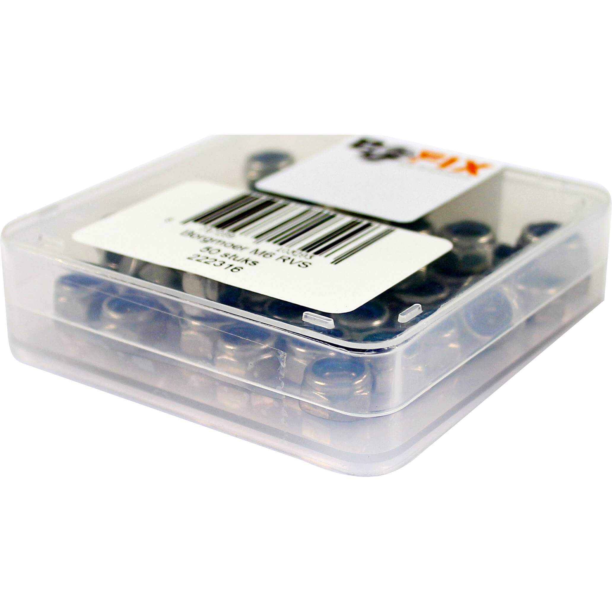 Bofix Box Lock Nut M6 Stainless Steel (50 Pieces)