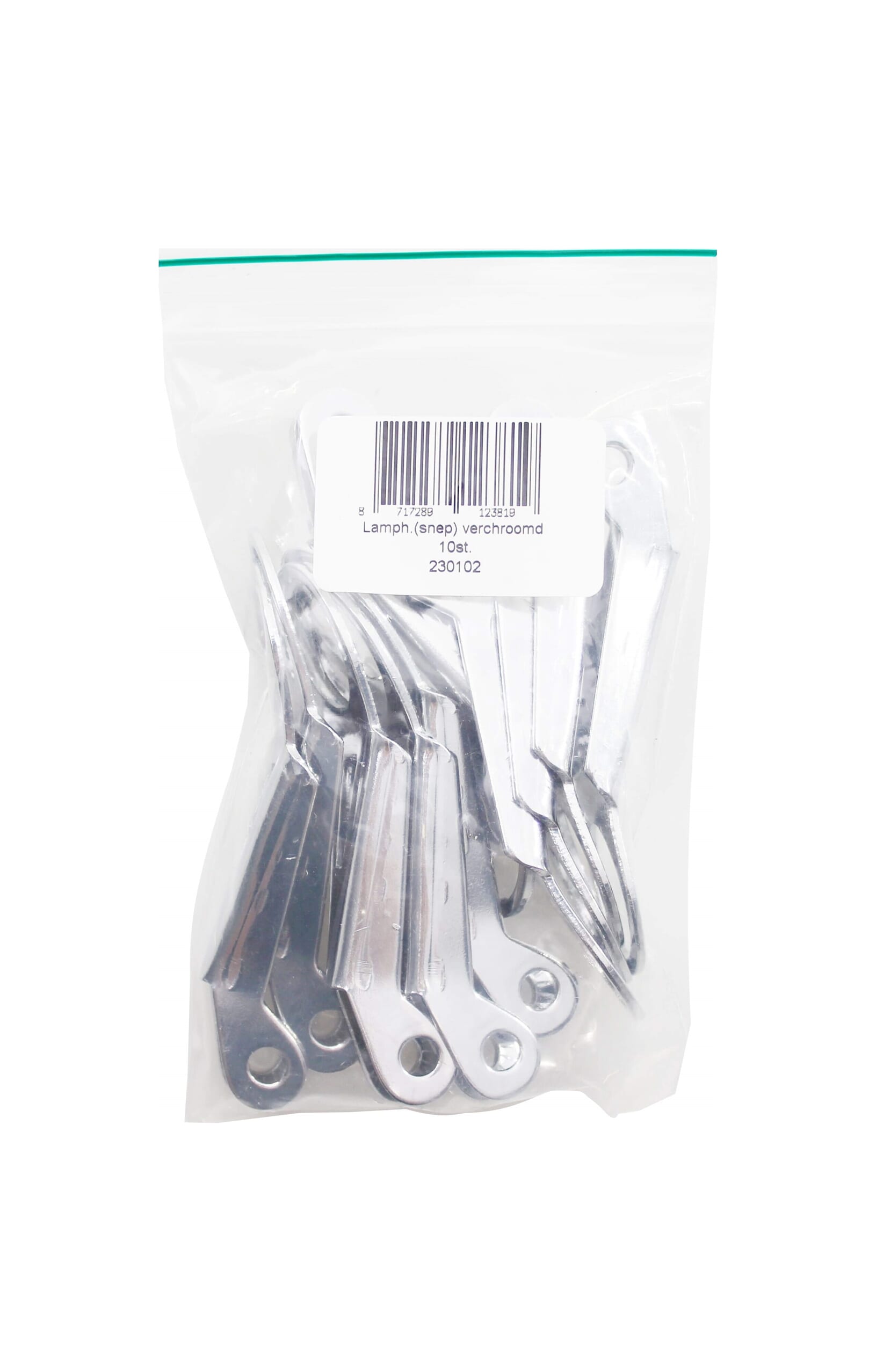 Bofix Box Lamp Hook Snap Chrome (10 Pieces)