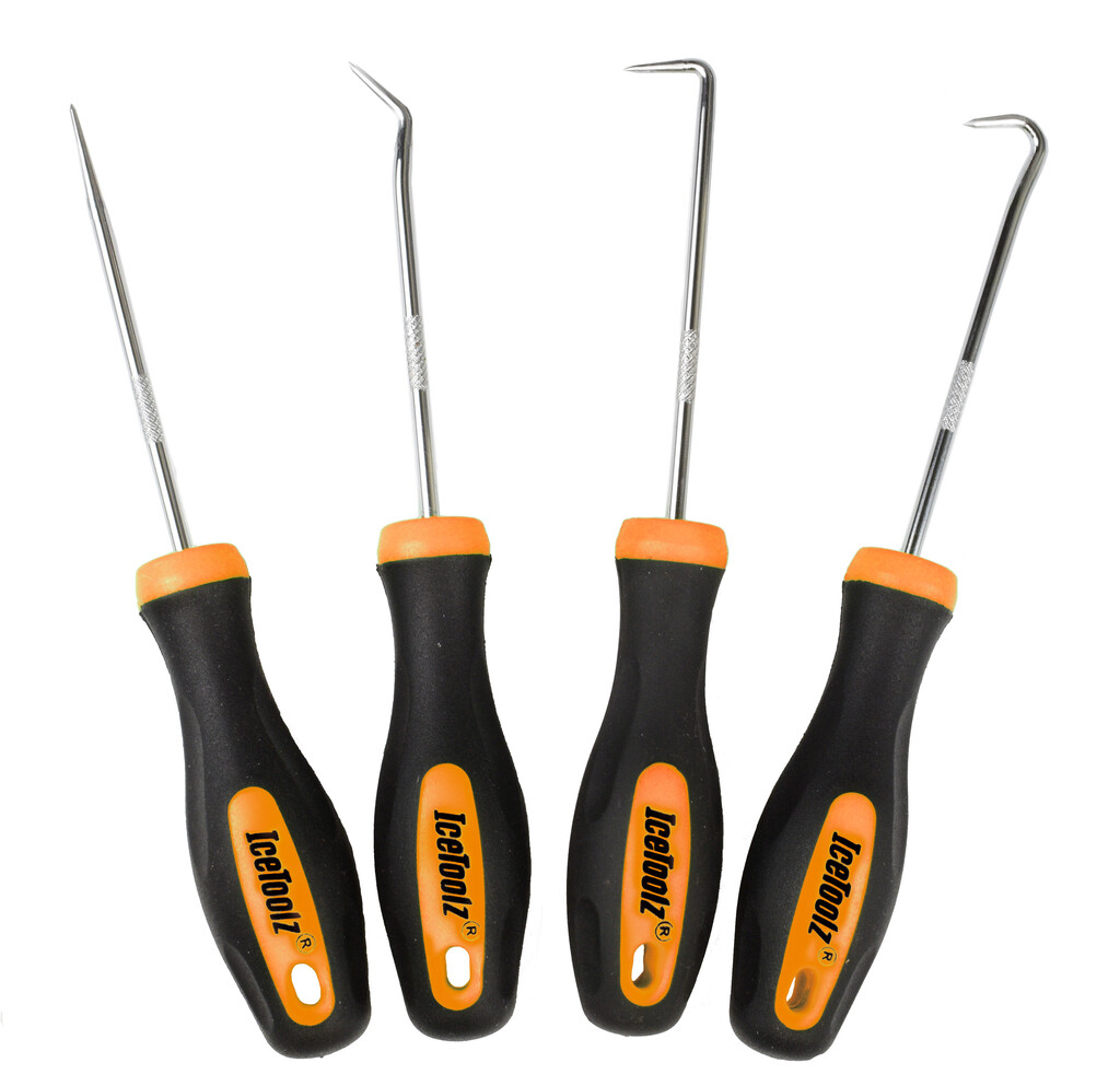IceToolz Hook Set, Straight, 45° 90°, Bent, 4-Piece