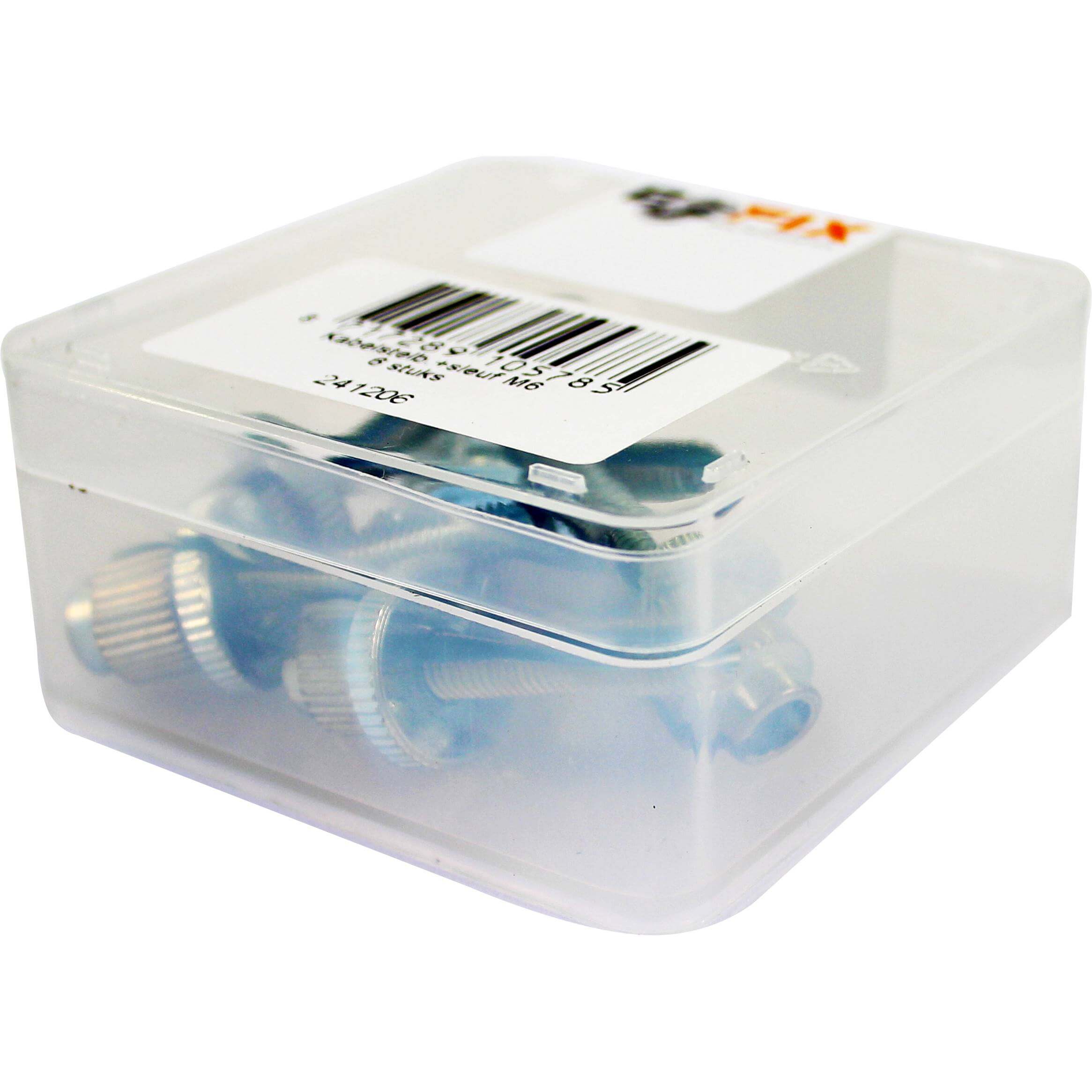 Bofix Box Cable Set Bolt M6 + Slot (6 Pieces)