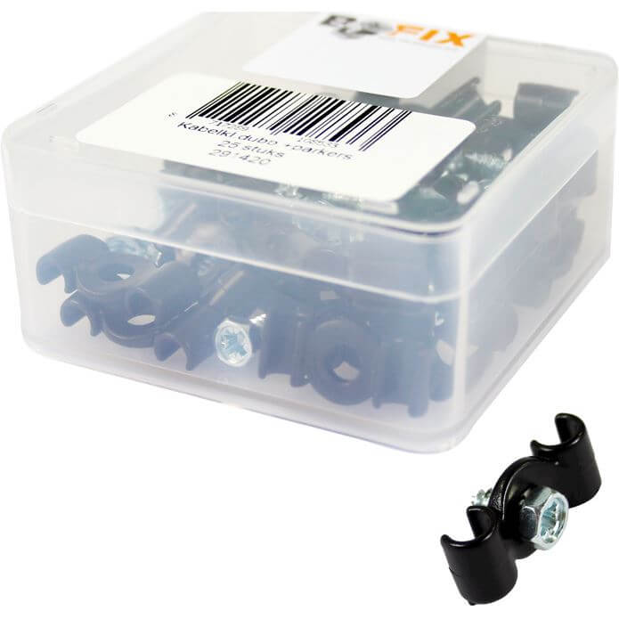 Bofix Box Cable Clamp Double With Parker (25 Pieces)