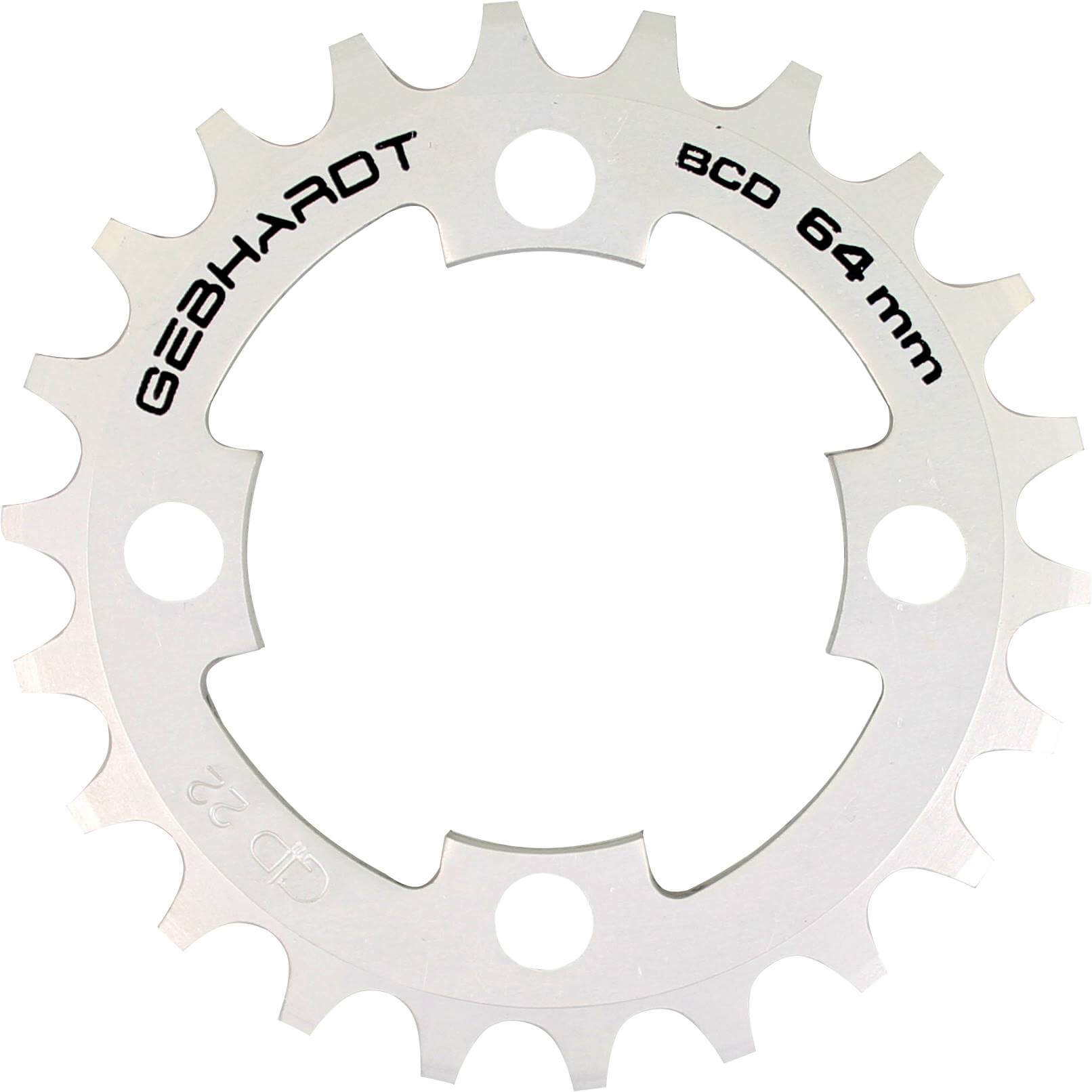 Gebhardt Chainring 22T 4 Bolt 9 Speed Silver
