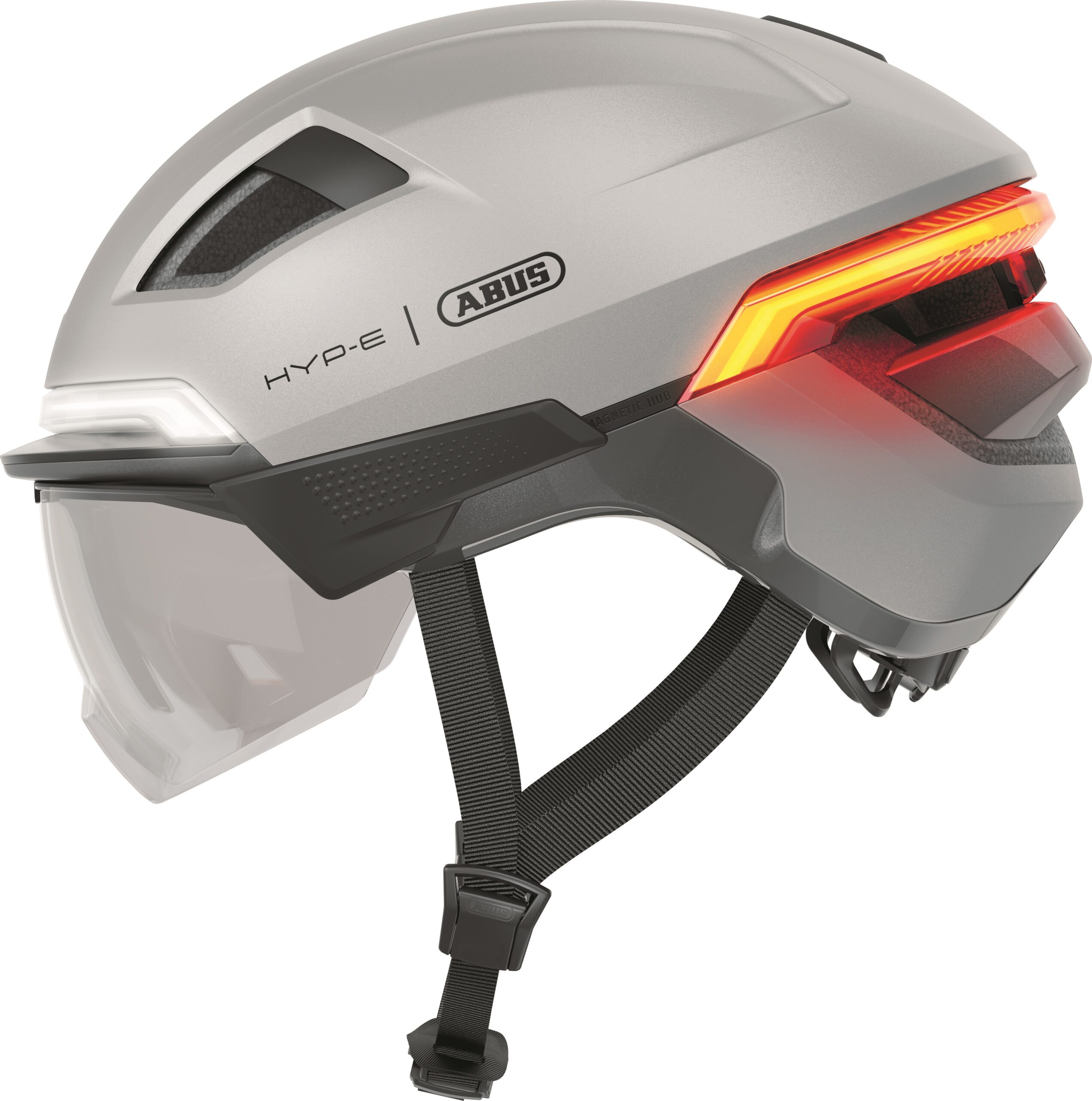 Abus Smart Helmet Hyp-E Ace Gleam Silver S 51-55cm