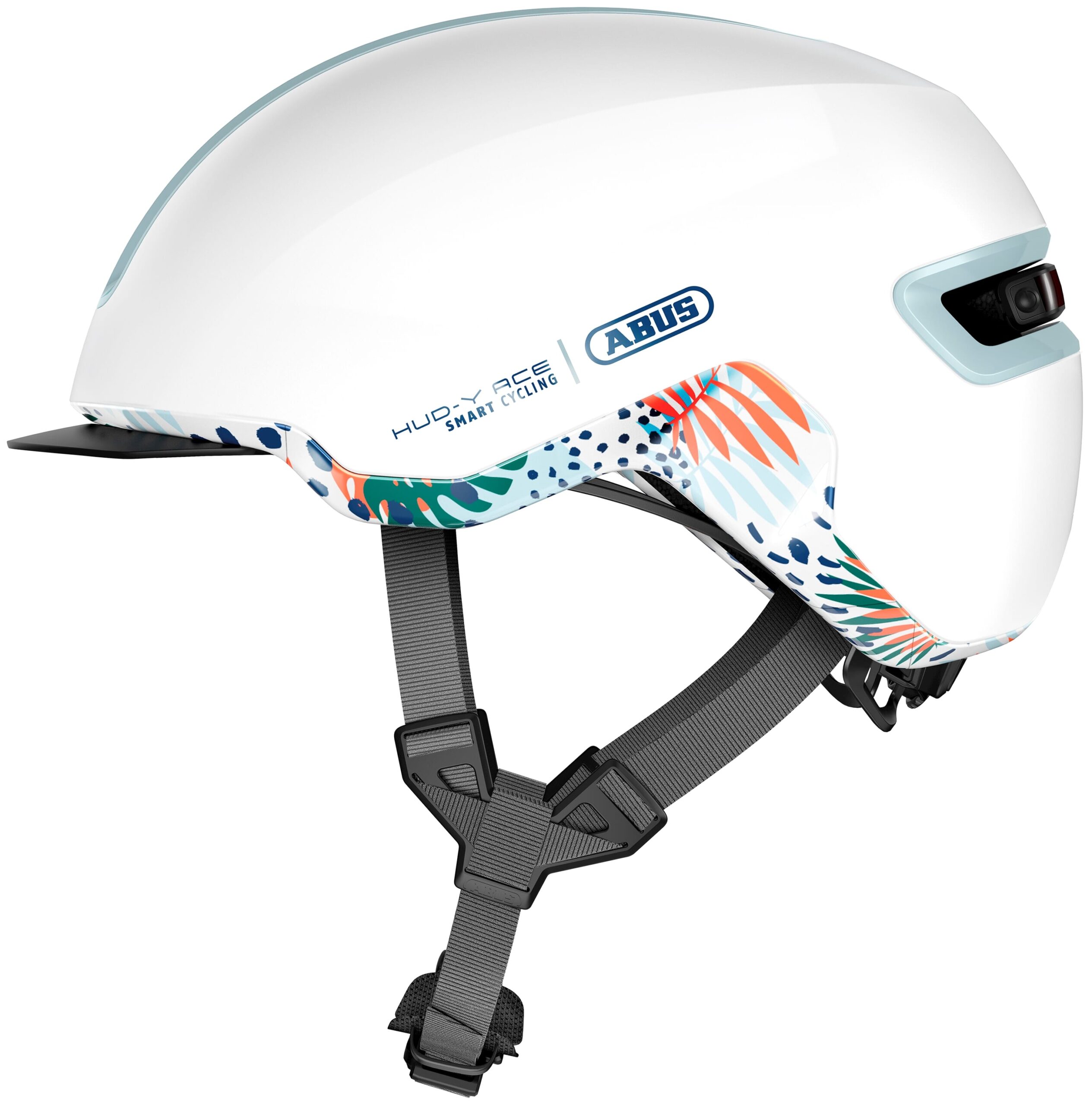 Abus Helmet HUD-Y Flower White M 54-58cm Abus Helmet HUD-Y Flower White M 54-58cm