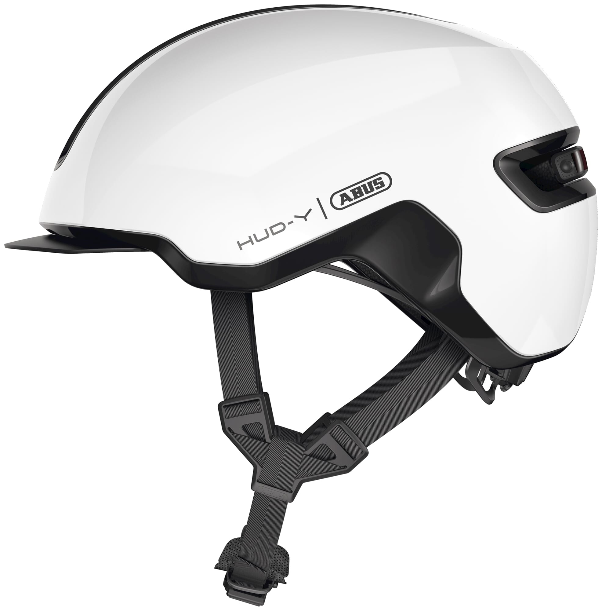 Abus Helmet HUD-Y Shiny White M 54-58cm Abus Helmet HUD-Y Shiny White M 54-58cm