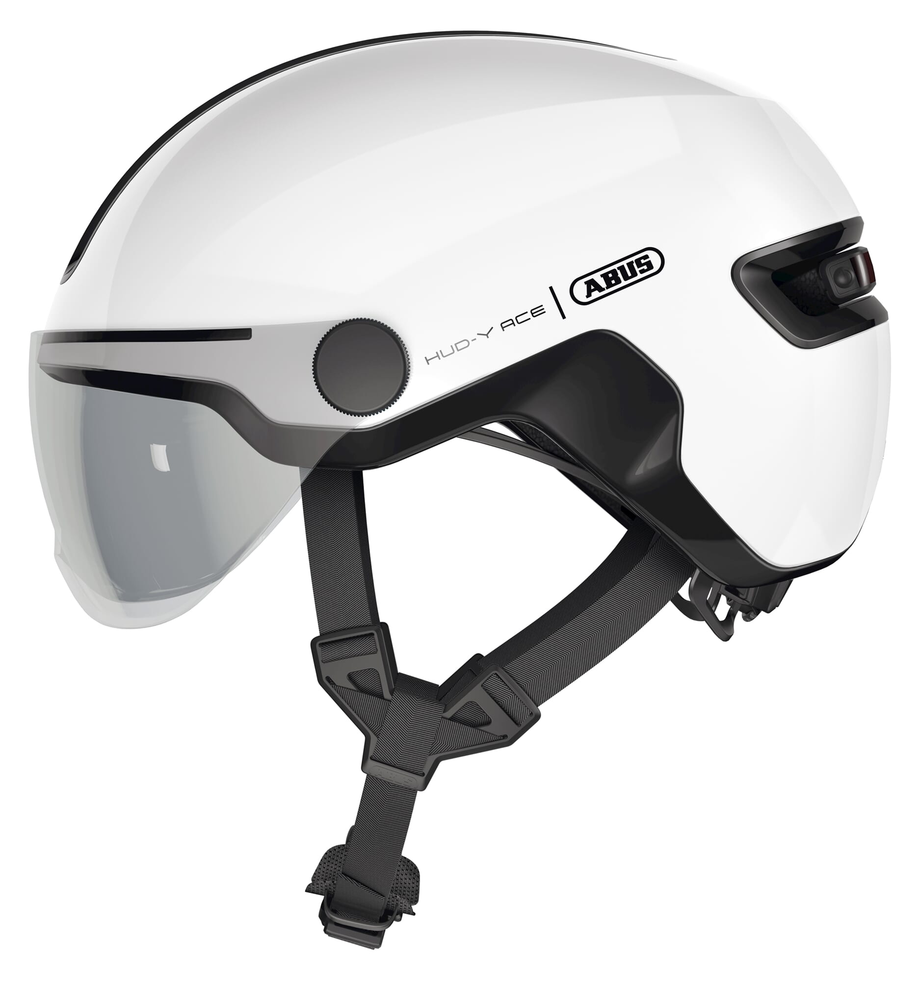 Abus Helmet HUD-Y ACE Shiny White L 57-61cm Abus Helmet HUD-Y ACE Shiny White L 57-61cm