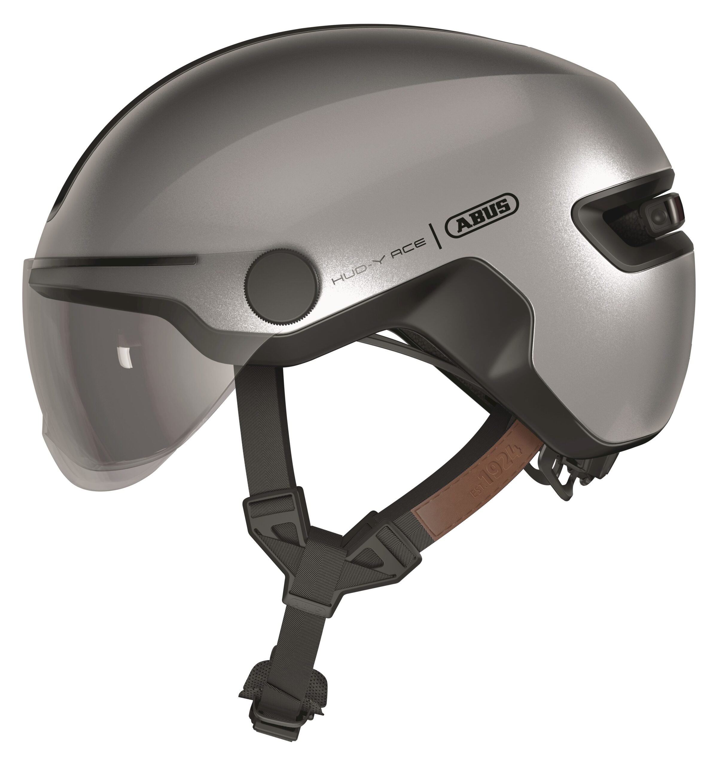 Abus Helmet Hud-Y ACE Gleam Silver M 54-58cm Abus Helmet Hud-Y ACE Gleam Silver M 54-58cm