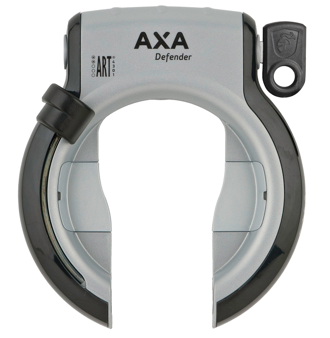 Axa Ring Lock Defender Silver Black On Card