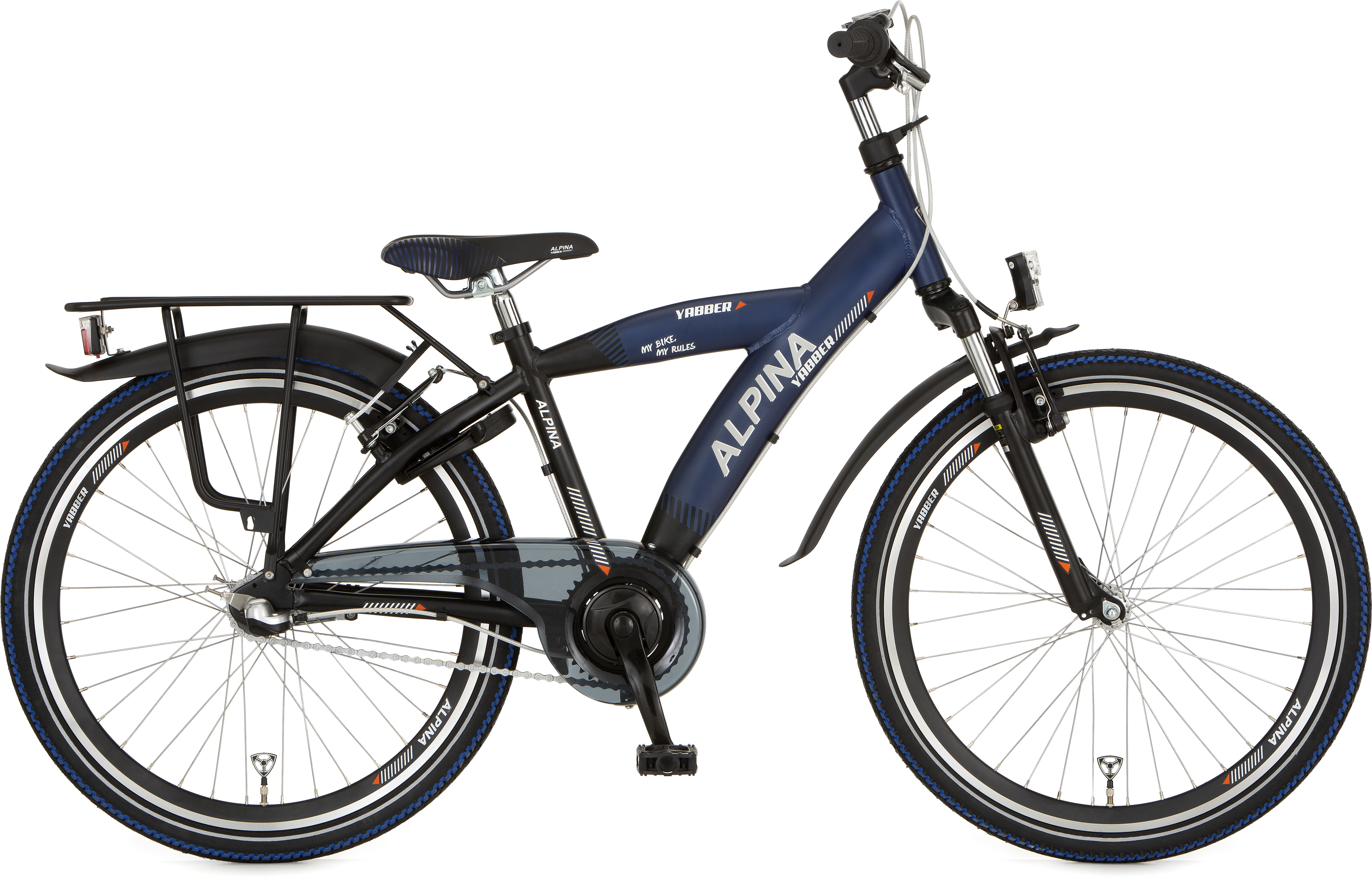 Alpina Yabber J26 Jet Black Metallic Matt Sporty Blue Ma