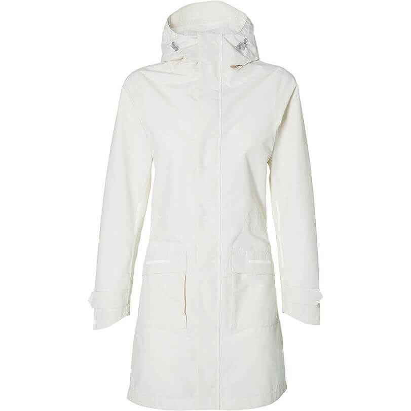 Basil Rain Parka Mosse Women Snow White XS