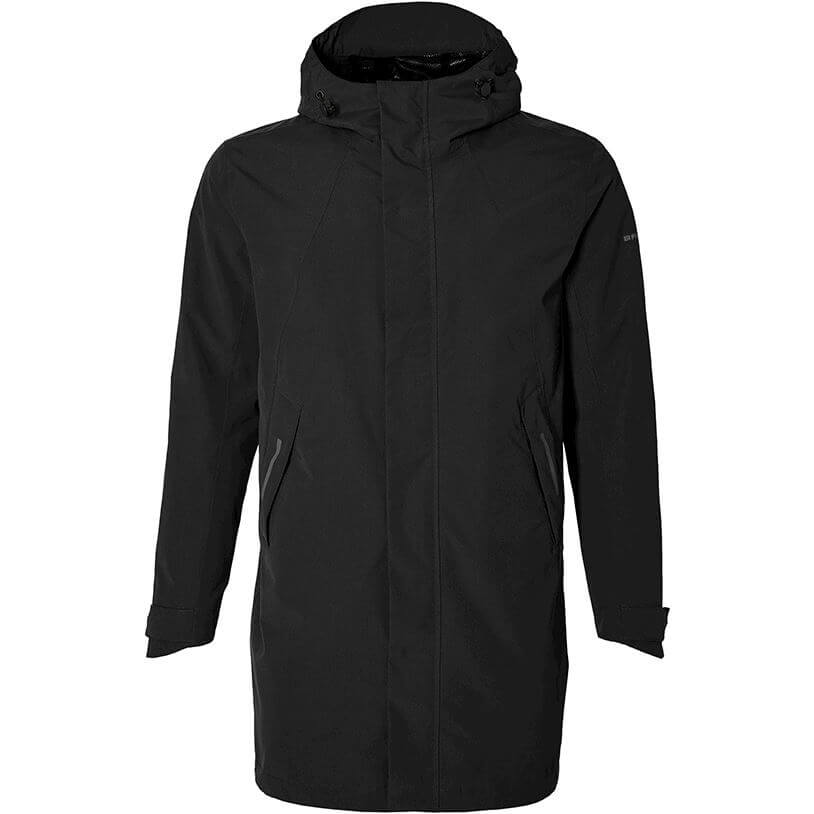 Basil Rain Parka Mosse Men Jet Black L