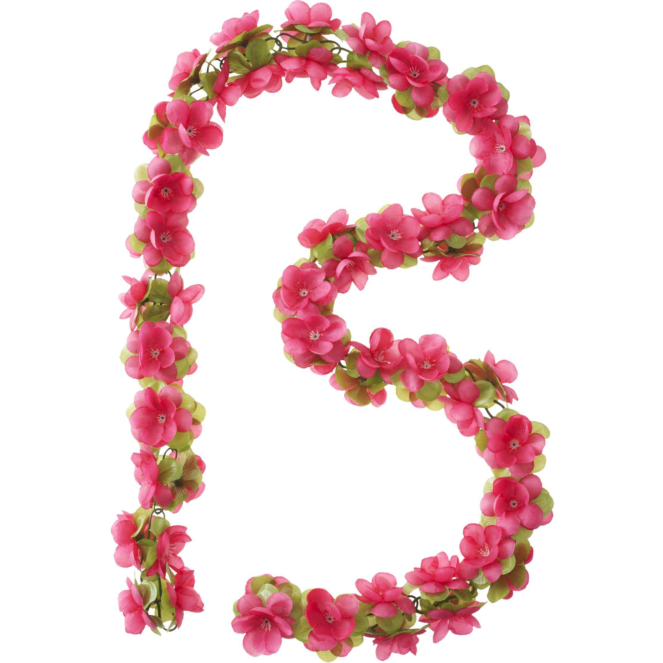 Basil Flower Garland Fuchsia