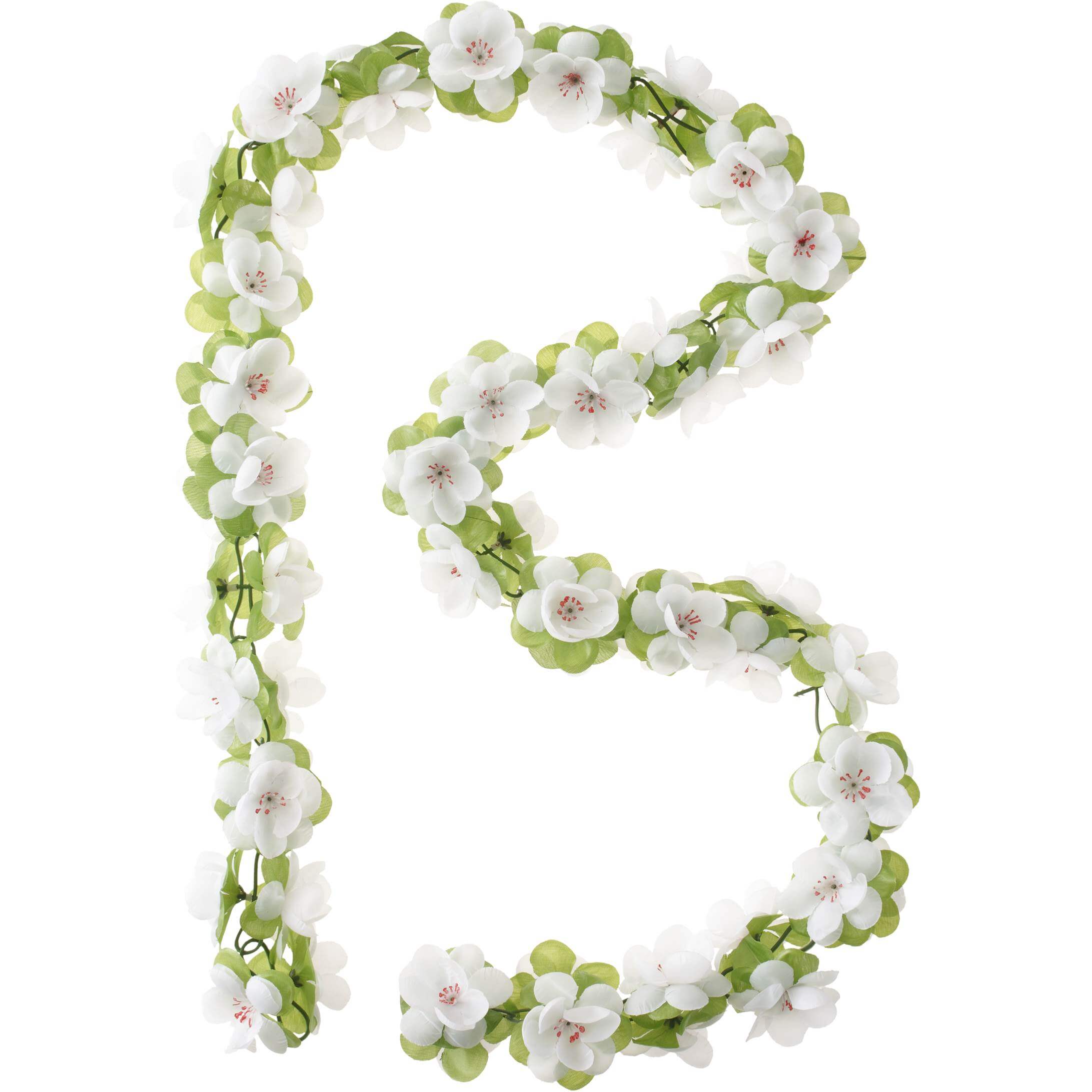 Basil Flower Garland White