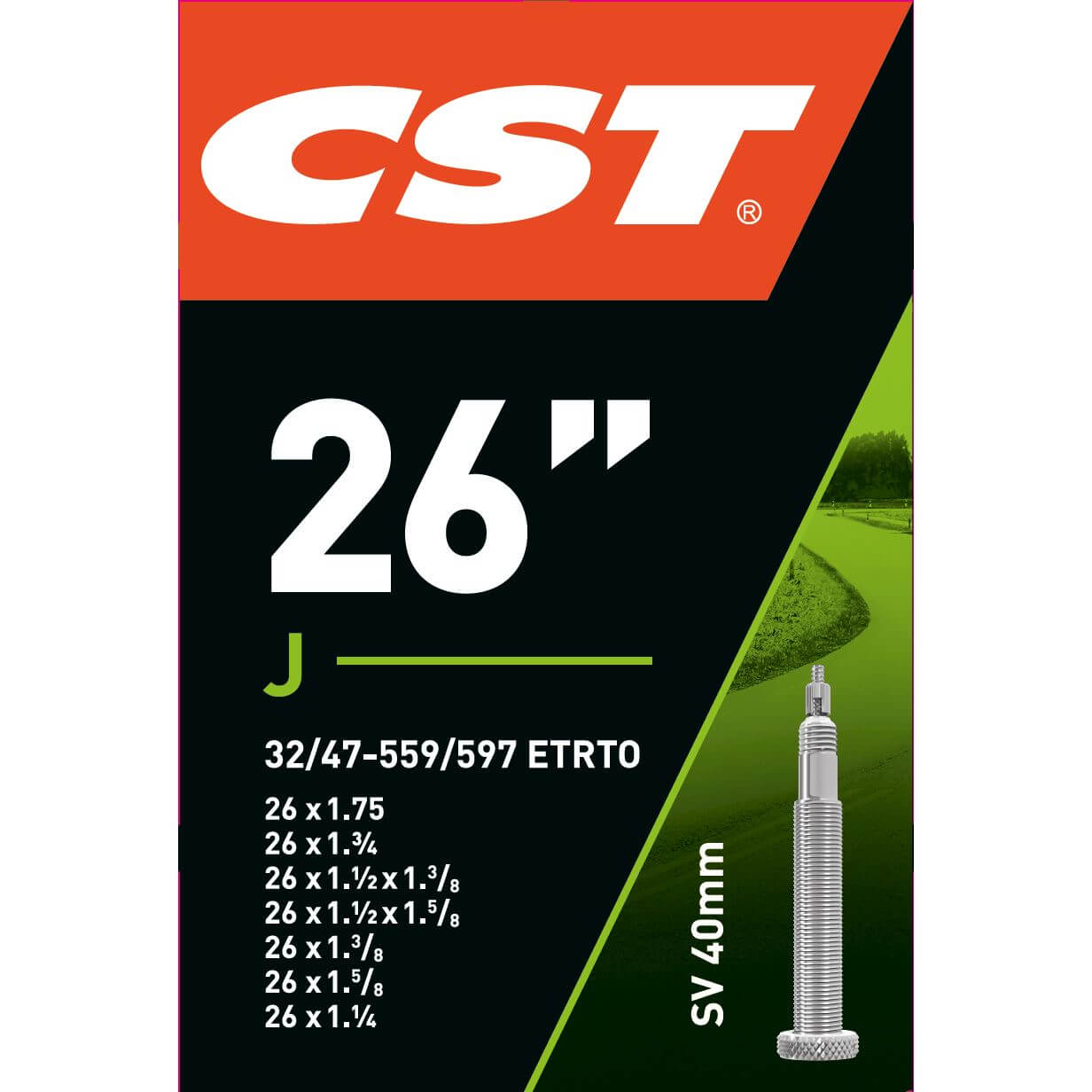 CST BNB 26 x 1 1/4 - 1.75 FV 40mm CST BNB 26 x 1 1/4 - 1.75 FV 40mm