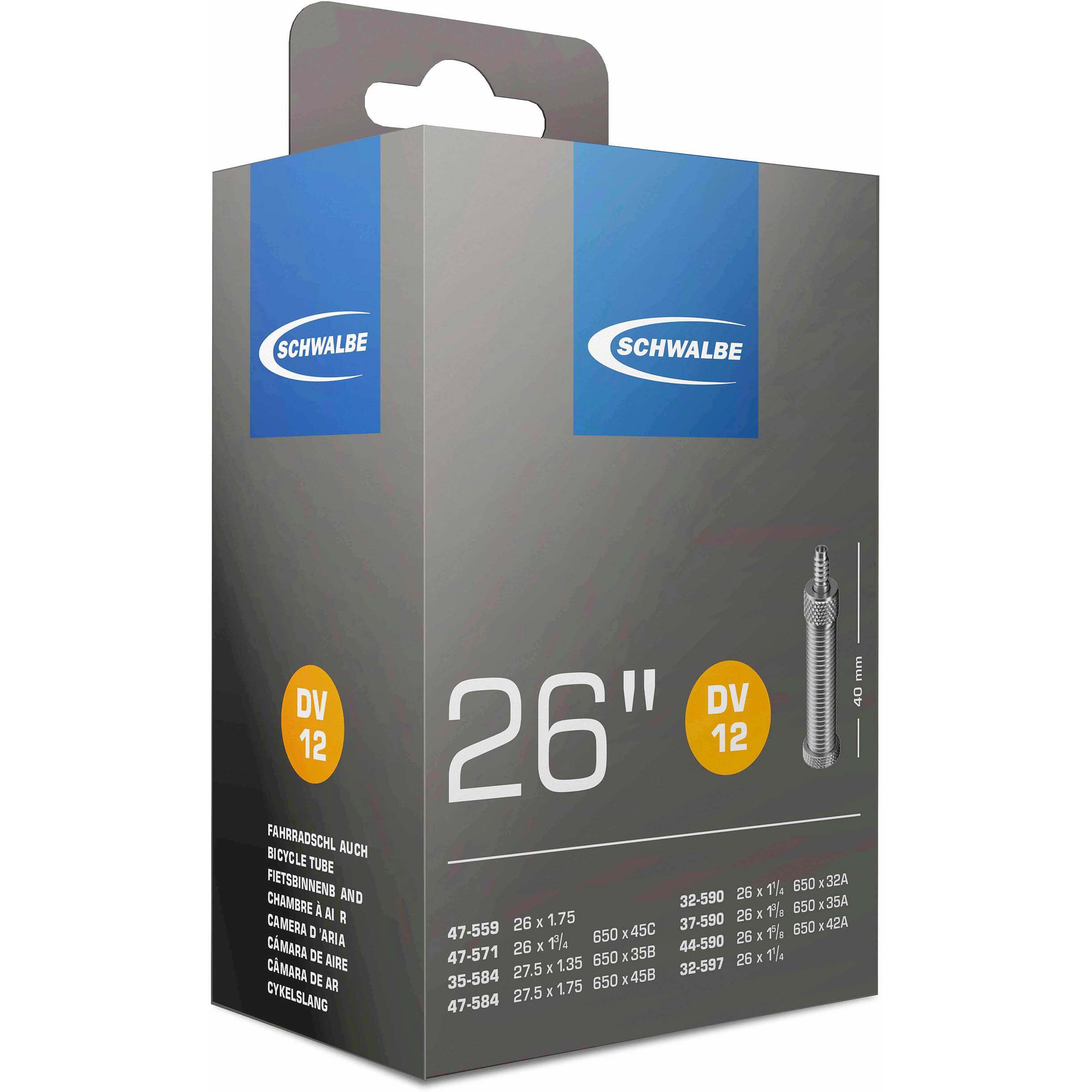 Schwalbe Bnb DV12 26 x 1 1/4 - 27.5 x 1.75 Hv 40mm Schwalbe Bnb DV12 26 x 1 1/4 - 27.5 x 1.75 Hv 40mm