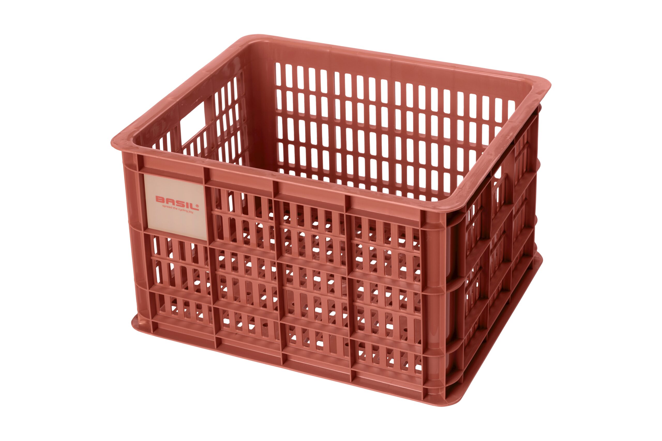 Basil Bike Crate M Terra Red 29.5L Recycled