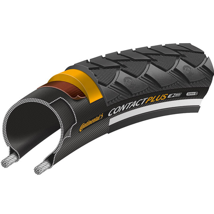 Continental Btb Contact Plus 28 x 1.75 With Reflective