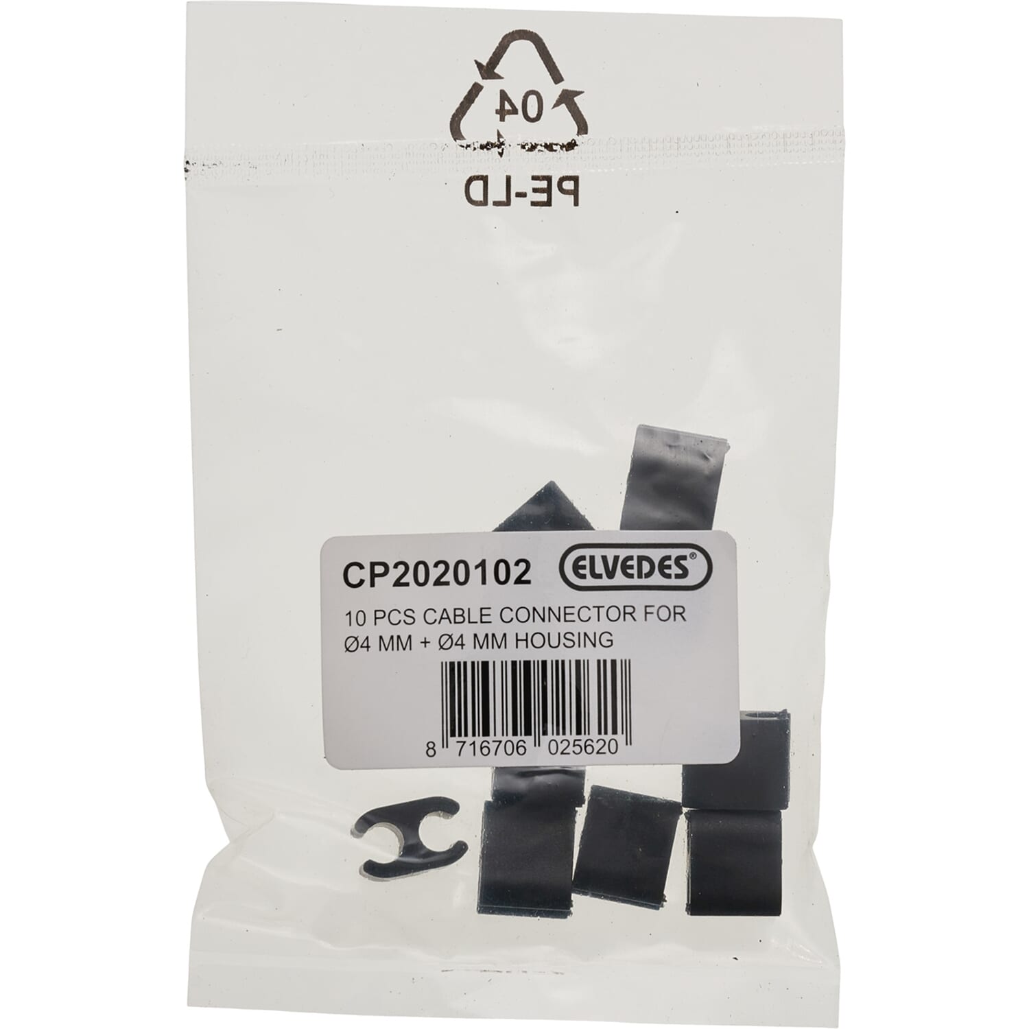 Elvedes Cable Clip Duo 4.1 - 4.1mm Pack (10)