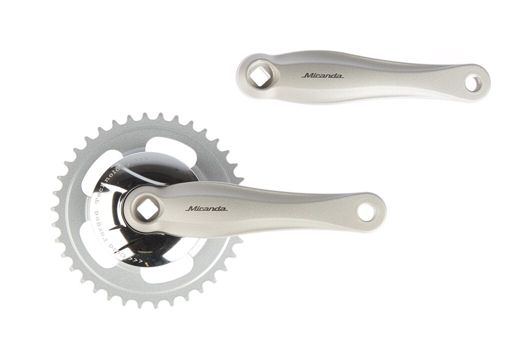Miranda Crankset 38t Beta (Gazelle) Silver Miranda Crankset 38t Beta (Gazelle) Silver