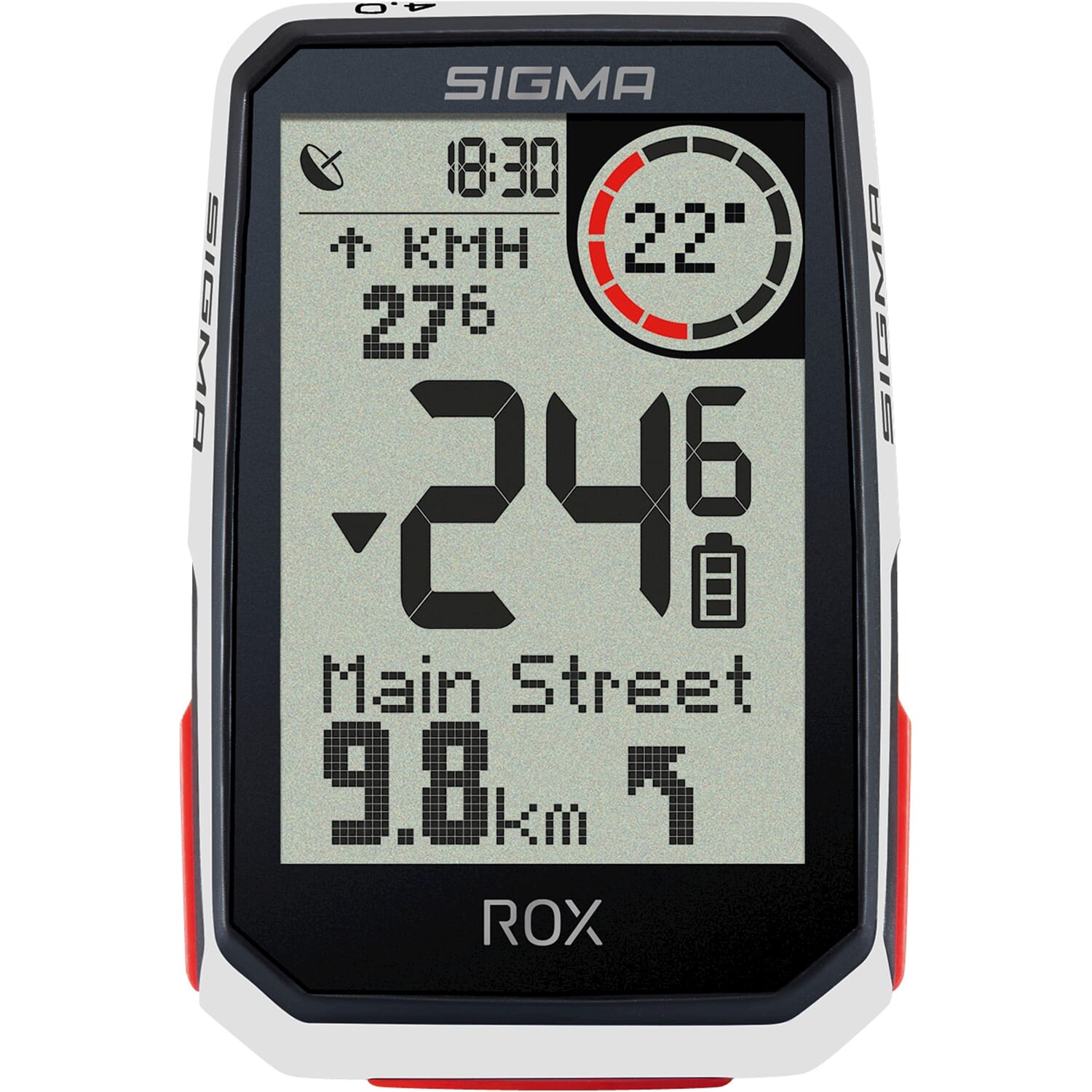 Sigma Bike Computer ROX 4.0 GPS White HR + Sensors Top Mount Sigma Bike Computer ROX 4.0 GPS White HR + Sensors Top Mount