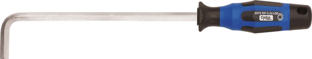 Cycle Allen Key 6mm, Right Angle, With Handle