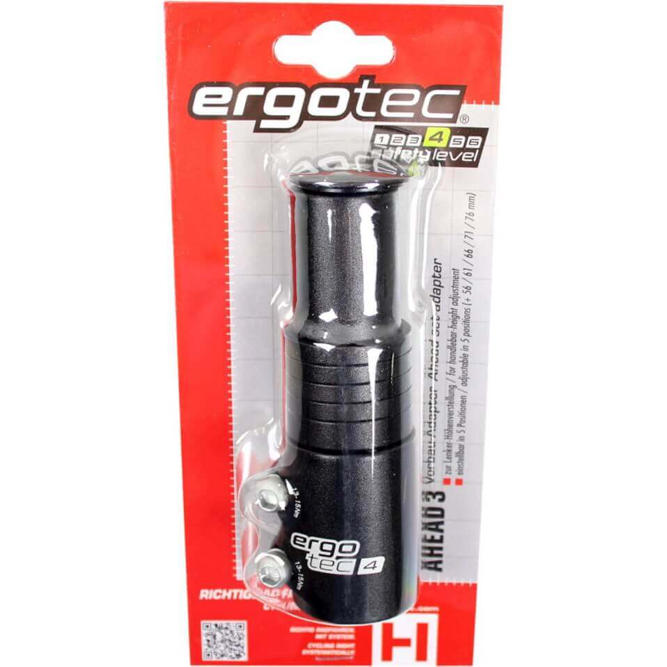 Ergotec Stem Extender Ahead 1 1/8 Black