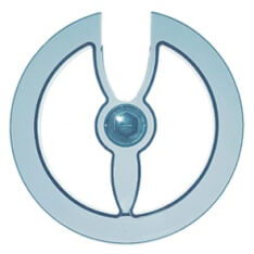 Hebie Chain Disc 42/44T Transparent Blue