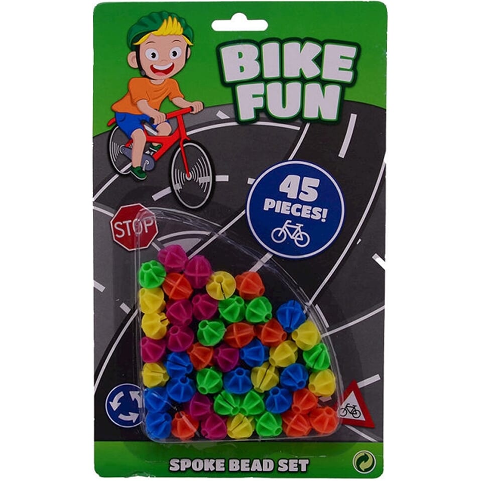 Bike Fun Spoke Beads 45 Pieces On Card