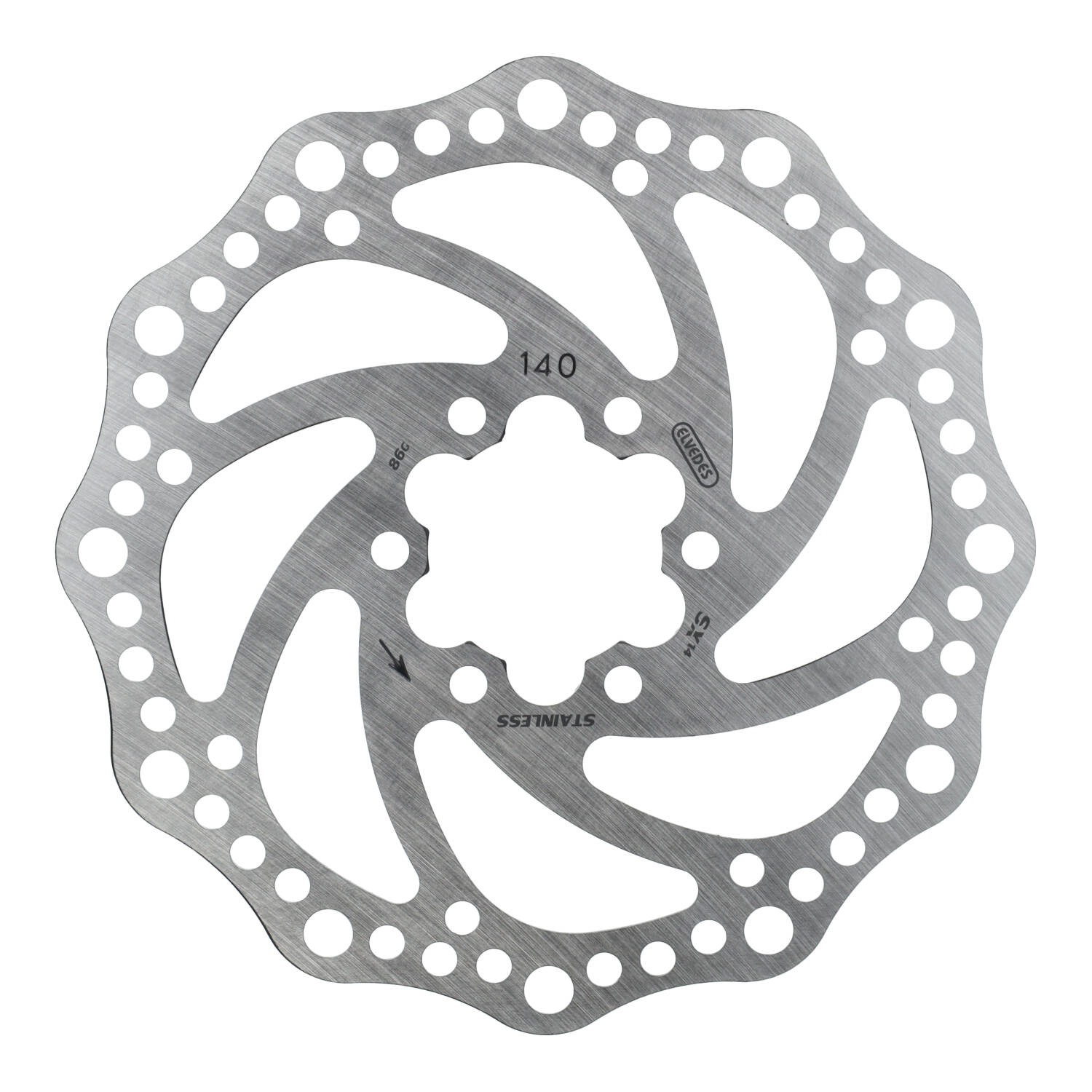 Elvedes Brake Disc 140mm SX Six Hole 1.8mm