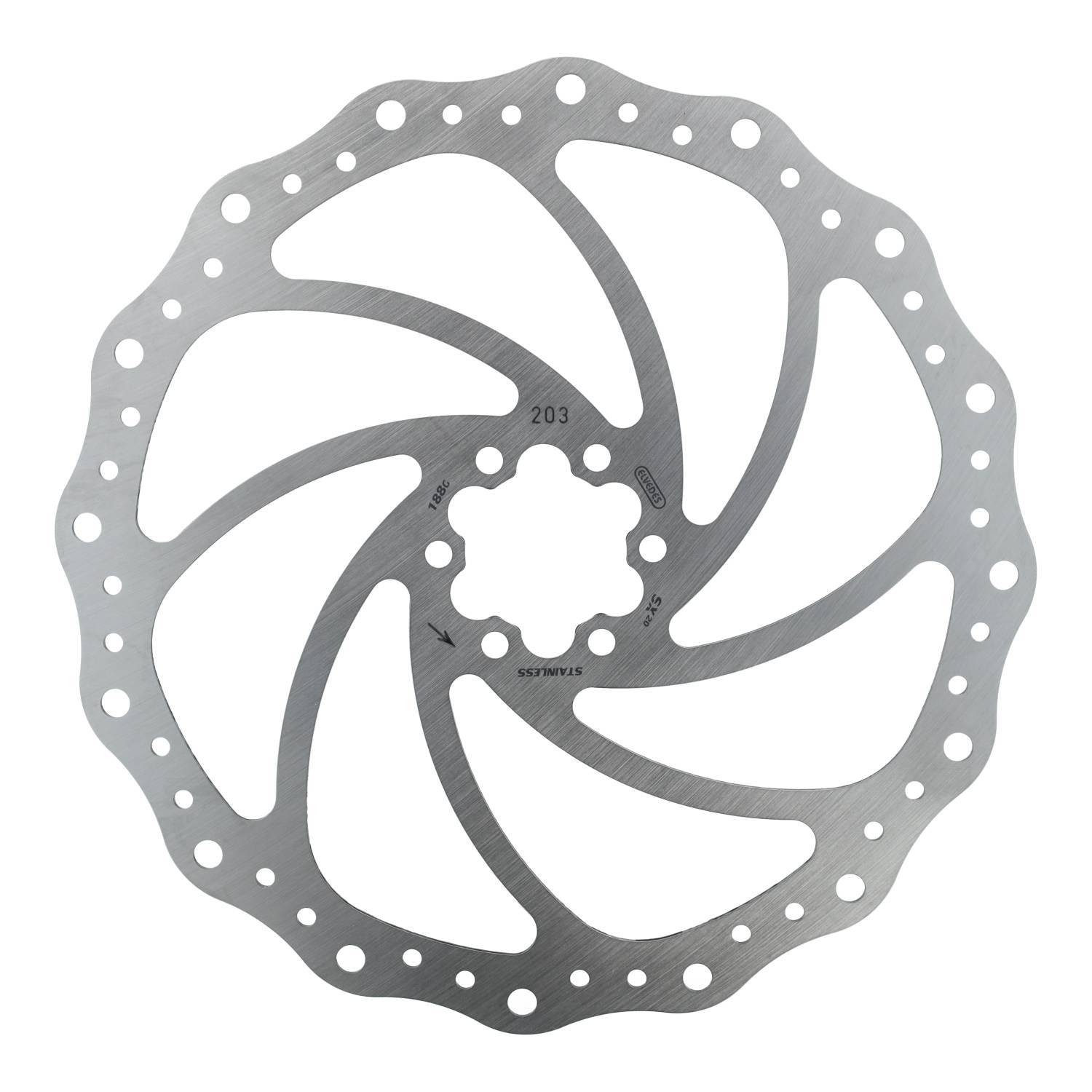 Elvedes Brake Disc 203mm SX Six Hole 1.8mm