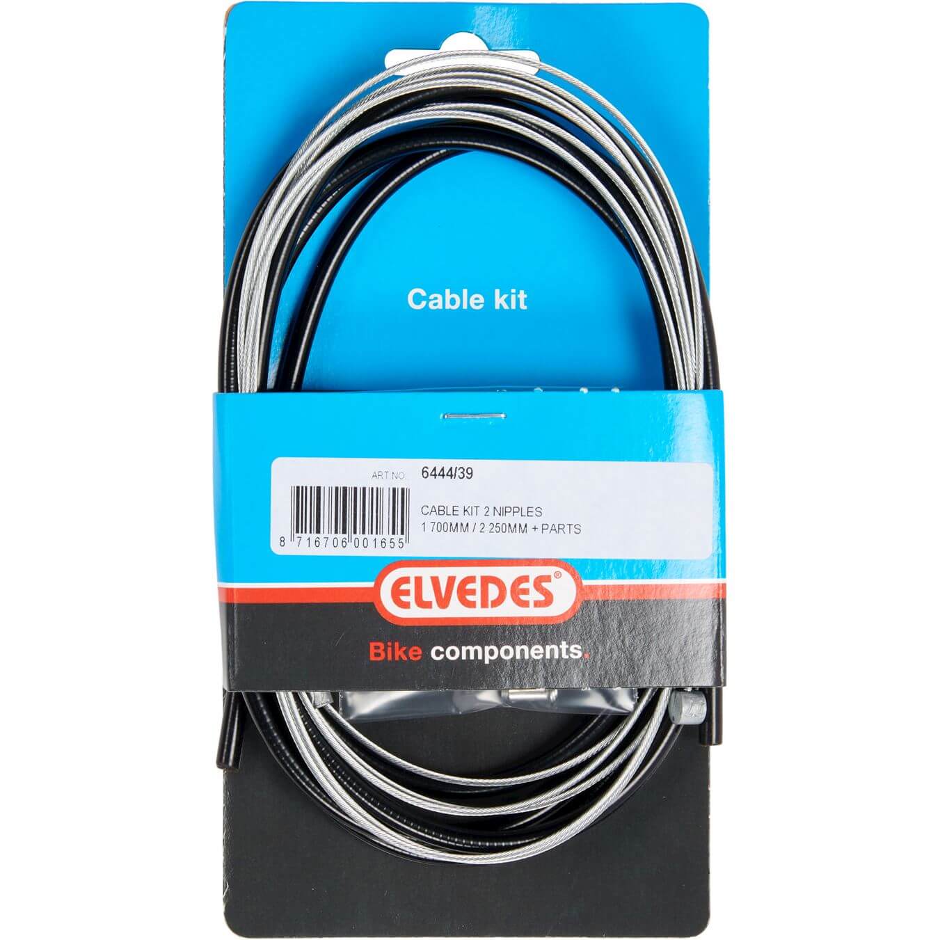 Elvedes Rear Brake Cable Kit 2 Nipples