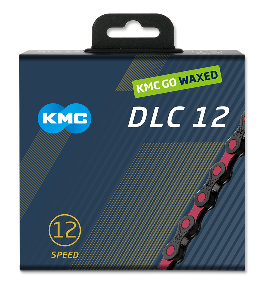 KMC Chain DLC12 Black/Pink 126s Waxed