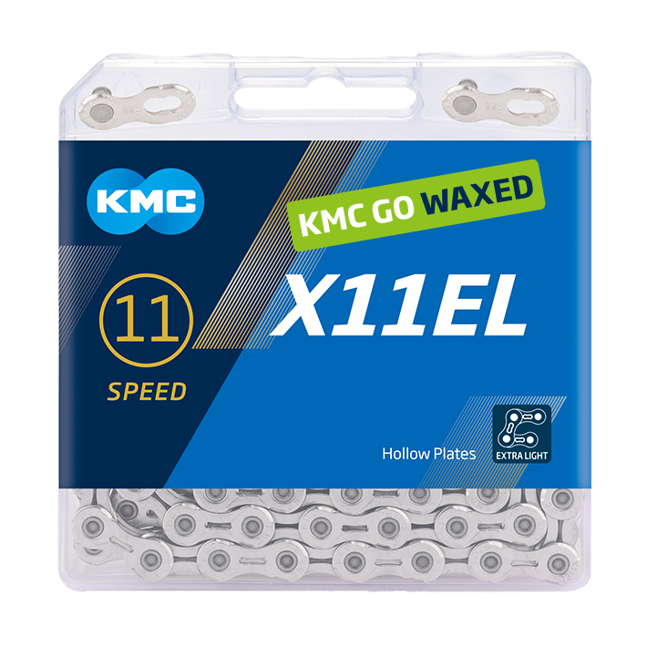 KMC Chain X11EL Silver 118s Waxed