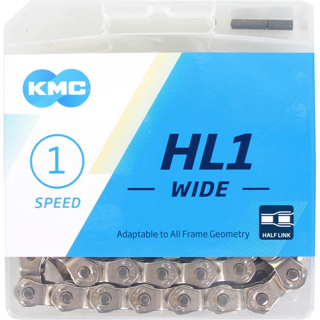 KMC Chain HL1 1/8 Wide Silver 100 Links