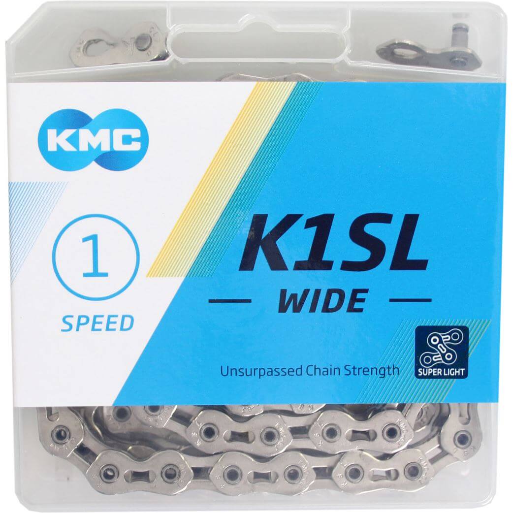 KMC Chain K1SL 1/8 Wide Silver 100 Links