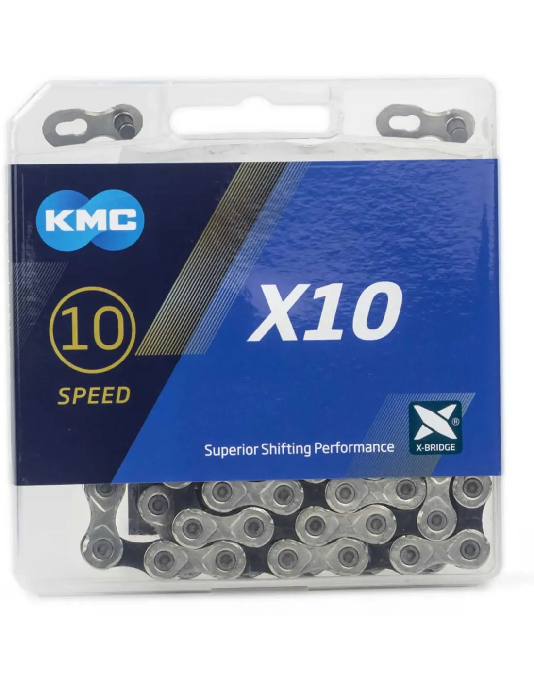 KMC Chain X10 Silver/Black 114 Links