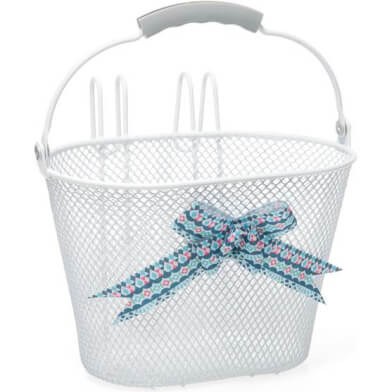 New Looxs Bike Basket Asti Arabella 8L White 26x17x17.5cm