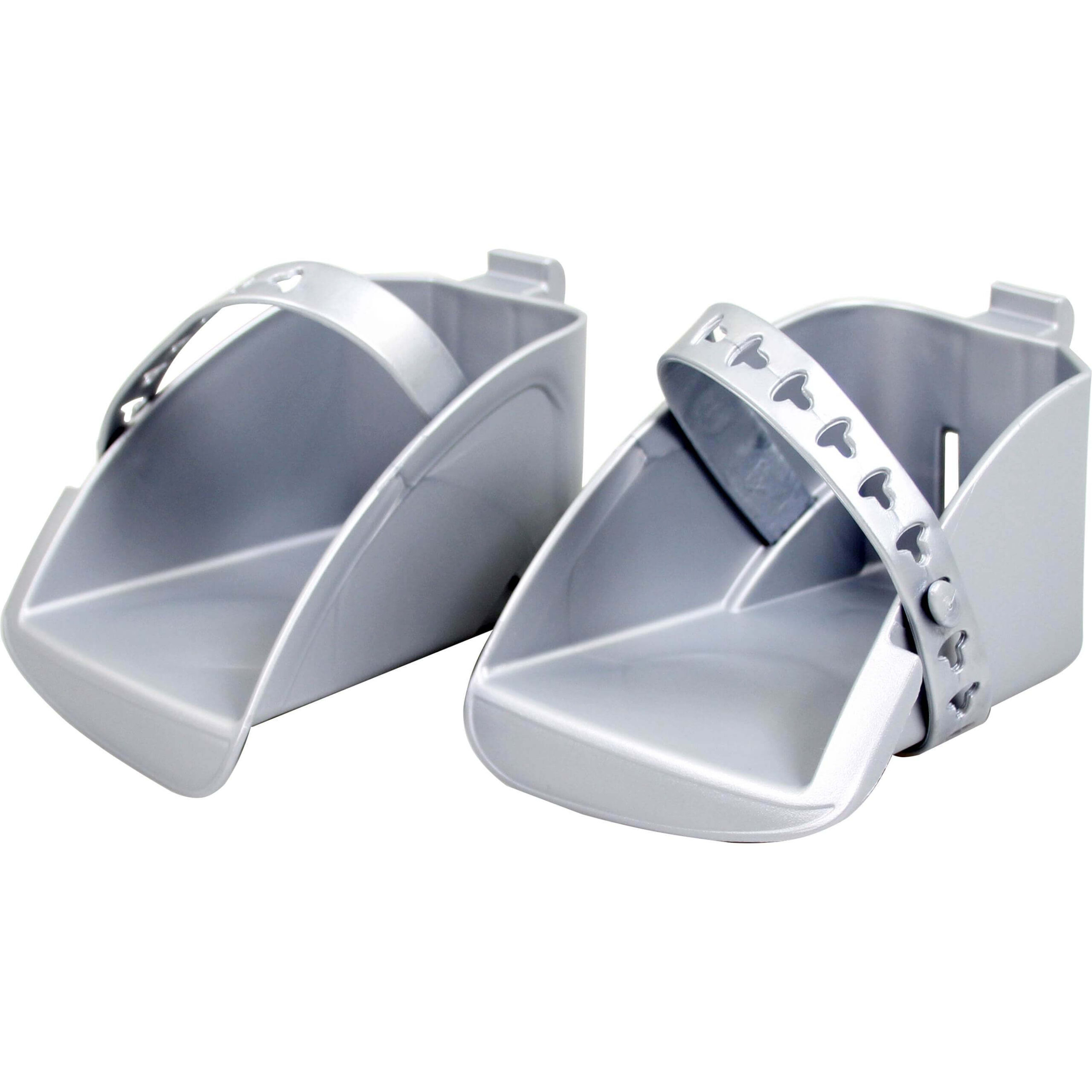 Polisport Rear Footrest Set Bubbly Silver
