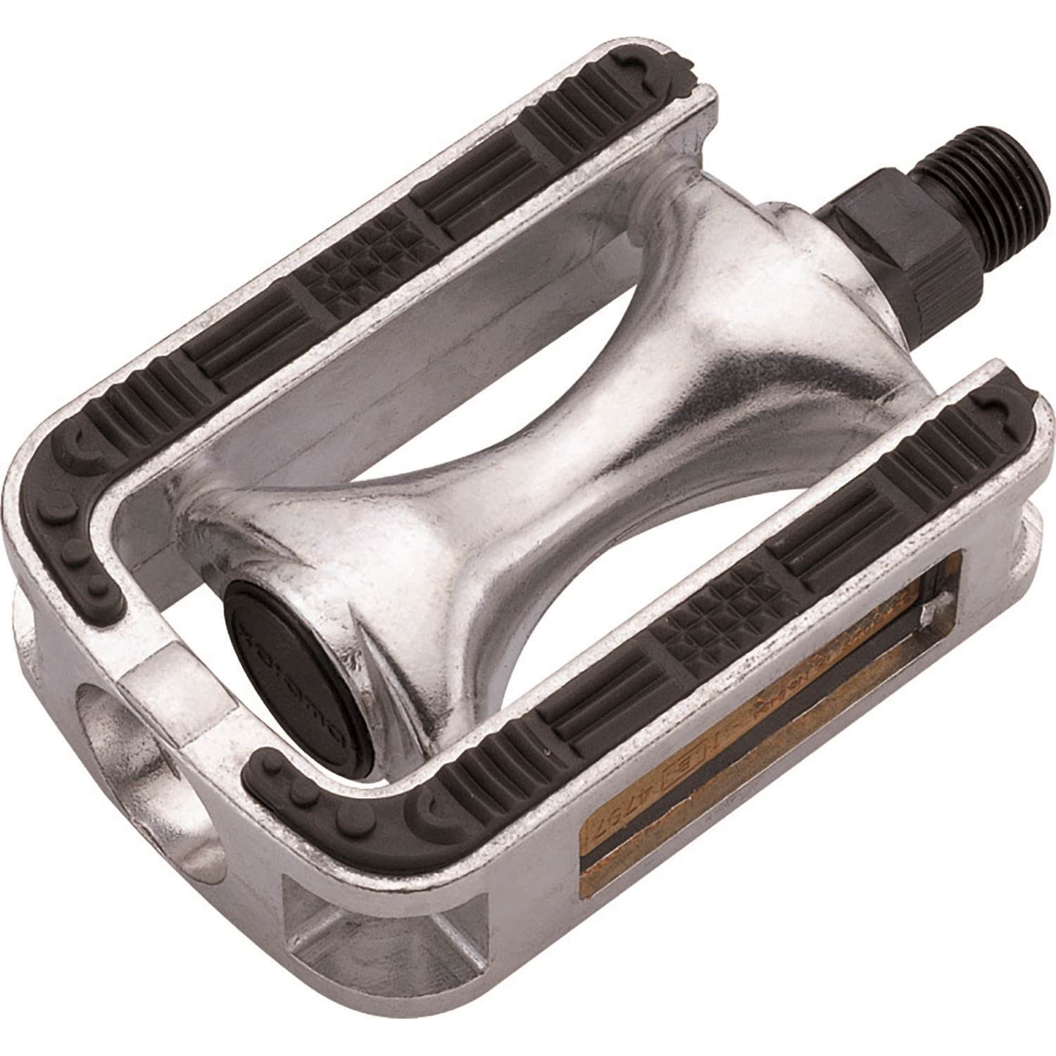Union Pedals 810 Anti-Slip Aluminum Silver Black Inlay On Card
