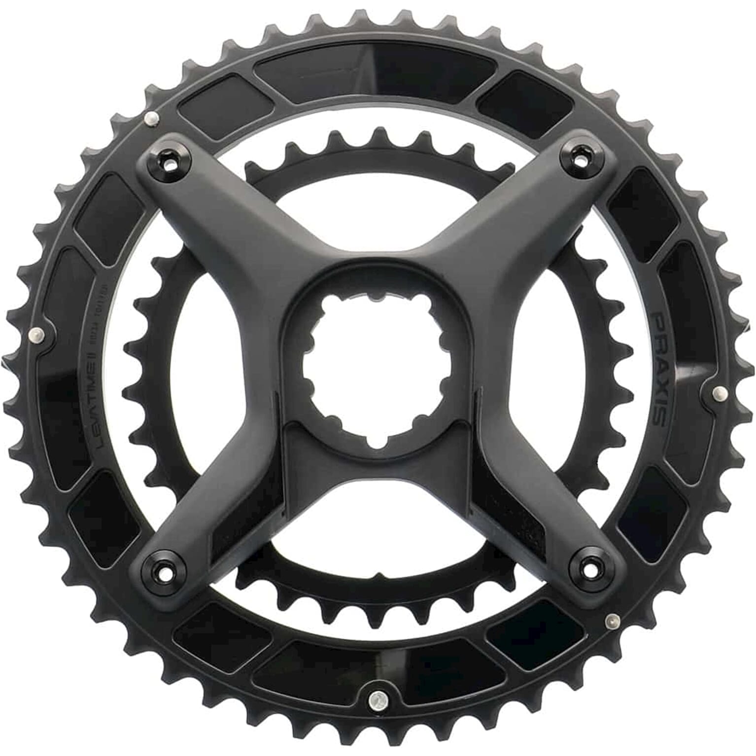 Praxis Chainring LT2 Xring Spider Kit 48 32 Black Praxis Chainring LT2 Xring Spider Kit 48 32 Black