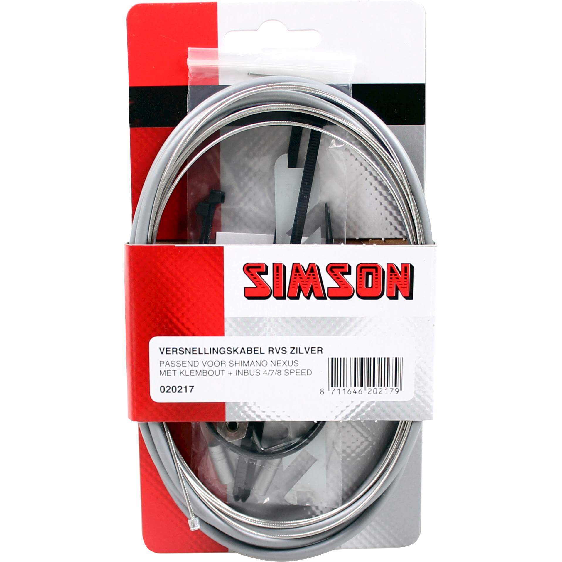 Simson Shift Cable Nexus Stainless Steel Silver