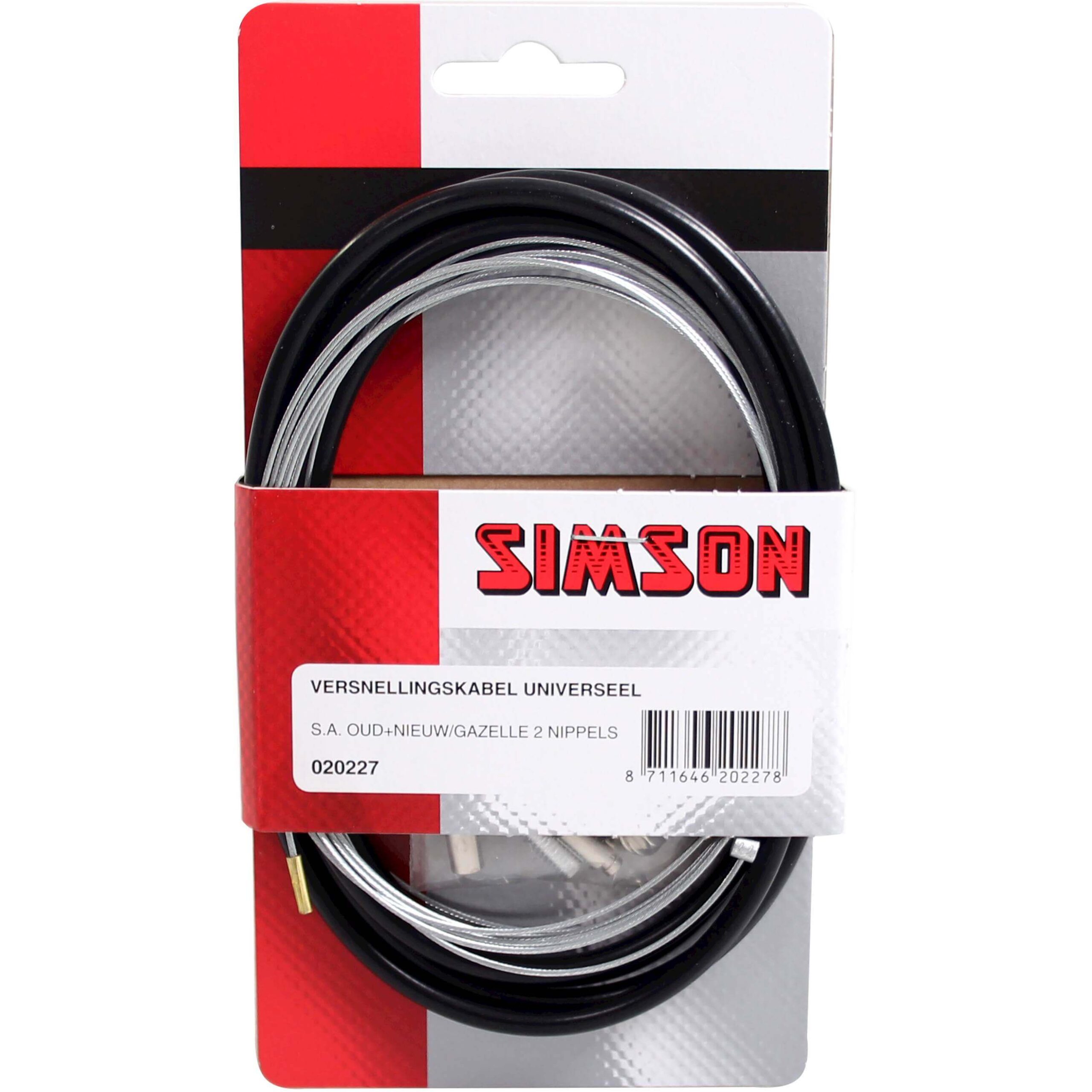 Simson Throttle Cable Uni Gazelle Black