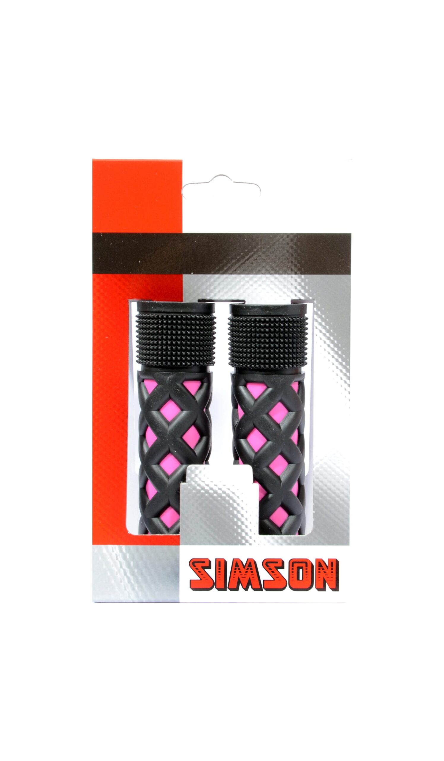 Simson Handlebar Grips Kids Pink Black